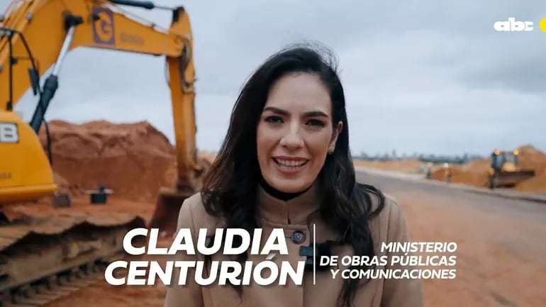 Claudia Centurión, ministra de Obras Públicas y Comunicaciones.