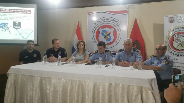 Conferencia de prensa de la Policía Nacional y la Fiscalía tras operación Blacklist.