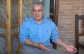 Pedro Halley, voceror de la Unión de Jubilados del Paraguay (UJP).