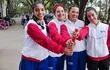 El equipo de posta femenino que estableció récord nacional. Foto: @FPA