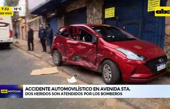 Video: Accidente automovilístico en Avda. 5ta