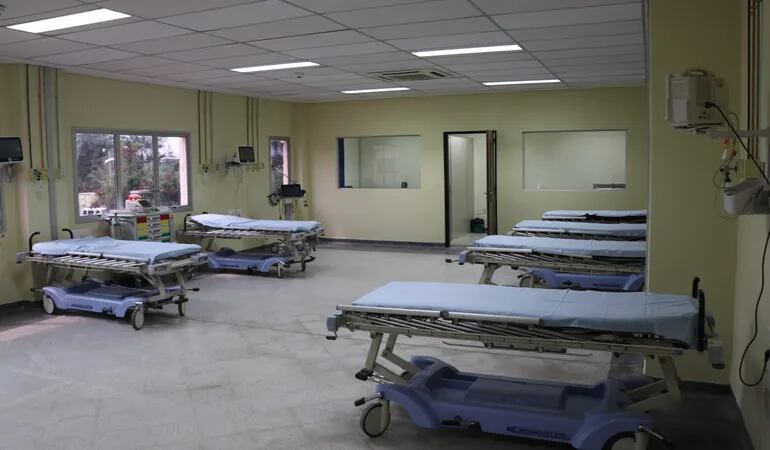 Sala para internados que fue habilitada con los nuevos quirófanos.