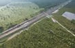 Vista aérea de la Ruta Transchaco que inauguró recientemente 87 kilómetros más.