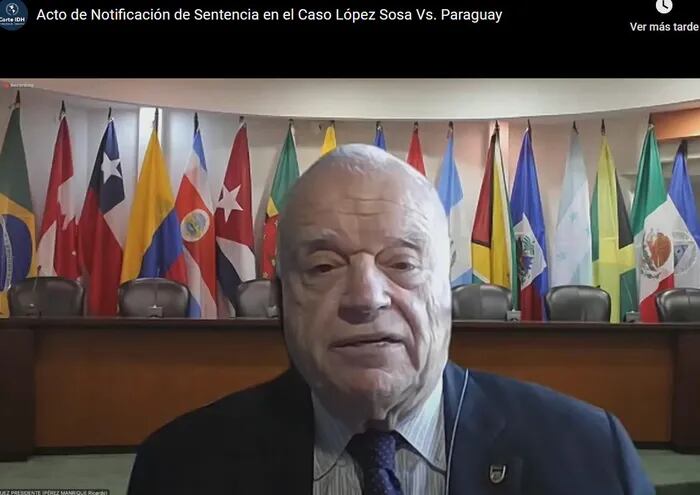 El juez Ricardo  Pérez Manrique (uruguayo),  presidente de la Corte Interamericana, comunicó ayer la sentencia contra el Estado paraguayo.