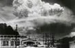 Gran nube sobre Nagasaki 15 minutos después de la explosión de la bomba atómica