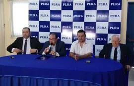 Conferencia de prensa del PLRA ante denuncia de Dionisio Amarilla.