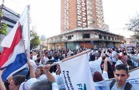 manifestación salud Asunción