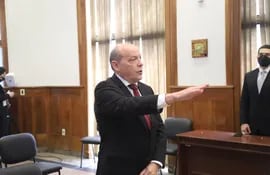 El ministro de Corte César Manuel Diesel, en ocasión de jurar como miembro del Jurado de Enjuiciamiento de Magistrados, en marzo de 2022.