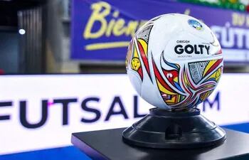 El balón del Mundial Baja California 2023 de Fútbol de Salón.