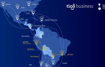 La nueva ruta de red de Millicom (Tigo) representa un hito al conectar ambos océanos a través de sus autopistas digitales.