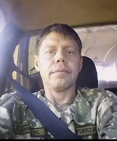 El militar Yony Eisenkolbl Meza, detenido.