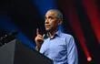 El expresidente de EE.UU., Barack Obama, durante un mitin previo a los comicios del 8 de noviembre.  (AFP)