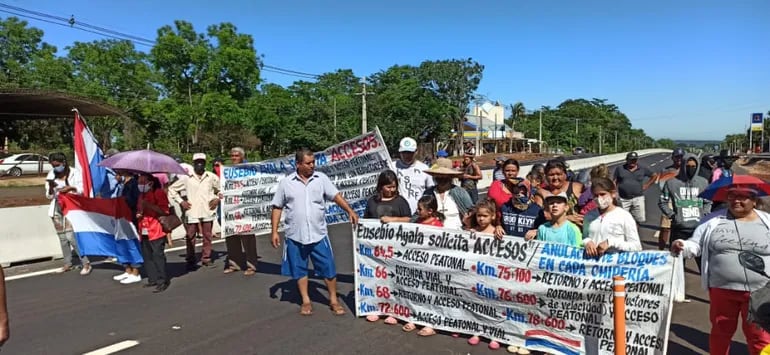 Ciudadanos de Eusebio Ayala cierra ruta PY02 pidiendo mejoras