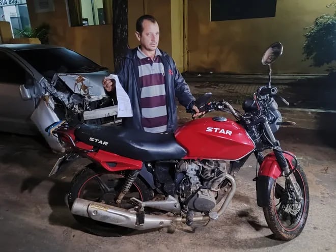 Este trabajador logró recuperar su motocicleta robada gracias al sistema GPS.
