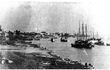 Antigua foto del puerto de la ciudad de Corrientes.