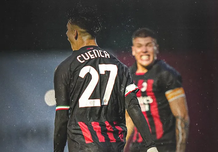 Hugo Cuenca celebra su tanto ante el Inter.