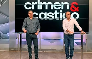 Los conductores de Crimen y Castigo, Iván Leguizamón y Osvaldo Cáceres.