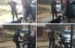 En el video viralizado en las redes sociales se observa a dos policías golpeando brutalmente a un joven.