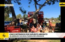 Cinco supuestos abigeos detenidos en Concepción