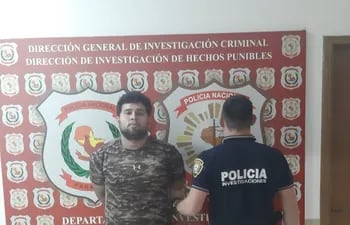 Robert Nicolás Silvero Domínguez (24) fue detenido como sospechoso por el asalto.