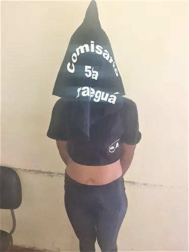 La joven detenida en Carapeguá, Cintia Yohana Caballero Valdéz.