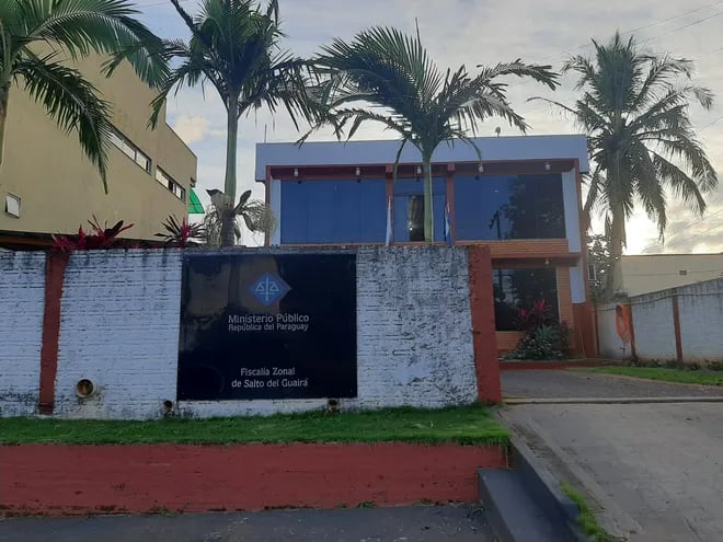 Sede del Ministerio Público de Saltos del Guairá, cuyos titulares fueron reasignados en su totalidad