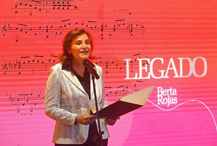 Berta Rojas, al presentar su último disco: Legado.