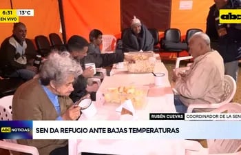 Video: La SEN da refugio ante bajas temperaturas