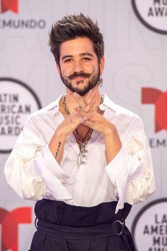 El cantante colombiano Camilo, el jueves último, durante la gala de los Latin AMAs en Miami.
