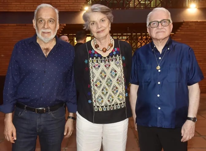 Ticio Escobar, Milda Rivarola y Osvaldo Salerno,