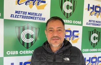 Hugo Cáceres, presidente del club Cerro Corá de Concepción.