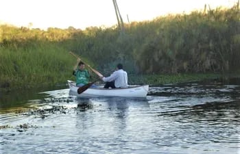 Para llegar al Mocito Isla se realiza una aventura a canoa o cachiveo cruzando un canal de agua de unos 850 metros