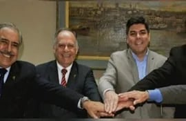 Xavier Alberto Hamuy Campos Cervera, Ángel Chamorro Ortiz, José Antonio Caballero Bobadilla y Miguel Oro Domínguez, exdirectivos de la Caja Bancaria.