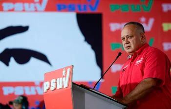 Diosdado Cabello, número dos del chavismo. La dictadura chavista recurre constantemente a la amenaza de una “agresión externa” para justificar su doctrina de seguridad nacional.