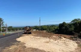 Rutas del Este inició la construcción de una rampa para frenar a los vehículos que pierdan el control en la zona de Pedrozo.