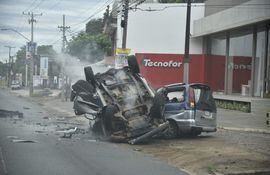 Fatal accidente frente al Asunción Golf Club.