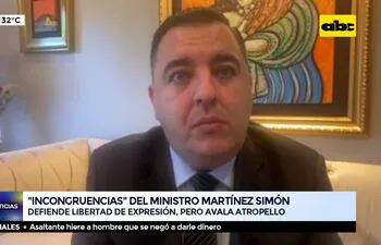 “Incongruencias” del ministro Martínez Simón