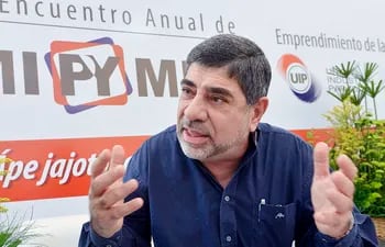 Luis Tavella, presidente de la Federación Paraguaya de Micro, Pequeñas y Medianas Empresas (Fedemipyme)