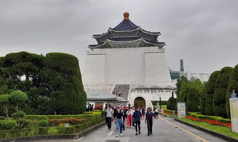 Memorial Chiang Kai Shek, en Taipéi. Uno de los espacios públicos más visitados de la capital taiwanesa.
