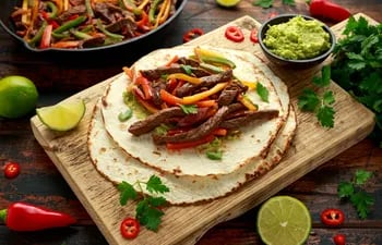 Tortillas mexicanas para hacer fajitas.