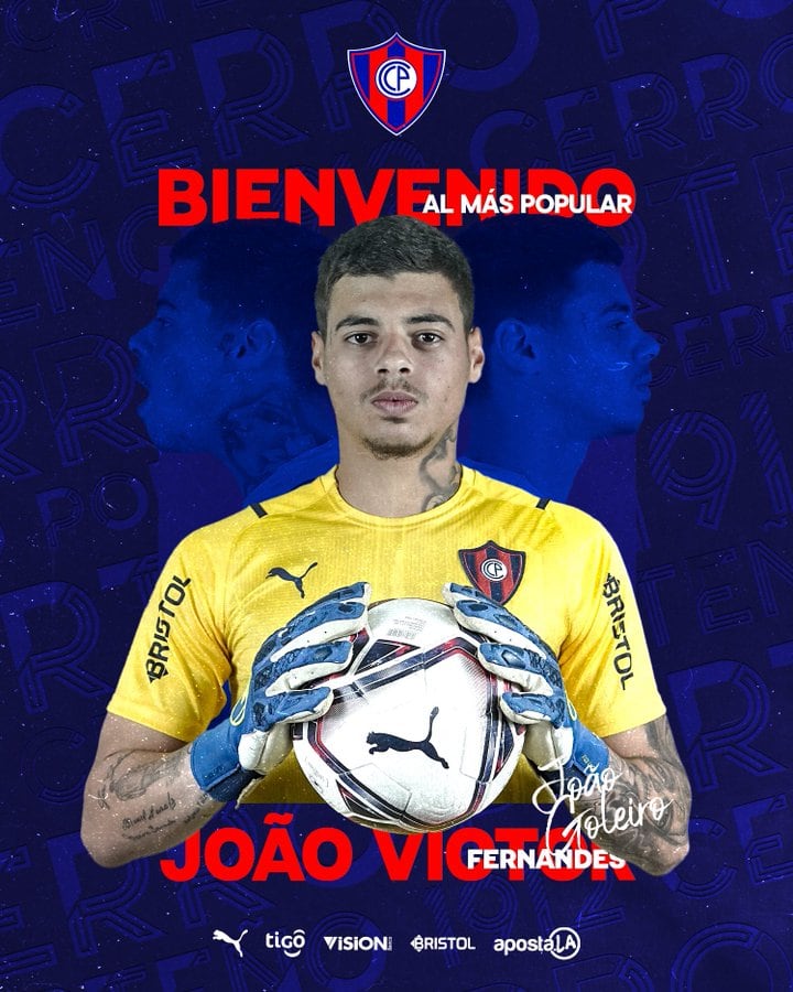El anuncio en redes sociales de la contratación de João Vitor Fernandes (21 años).