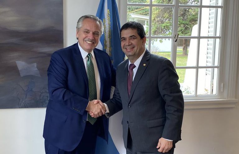 El vicepresidente Hugo Velázquez se reunión hoy con Alberto Fernández, mandatario de Argentina.