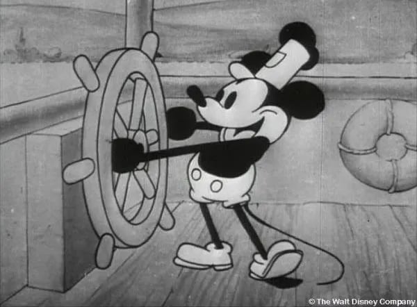 Mickey Mouse: la primera versión del personaje es dominio público.