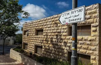 Embajada de EEUU en Israel restringe desplazamientos de sus empleados. (archivo)