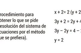 Sistema de ecuaciones.