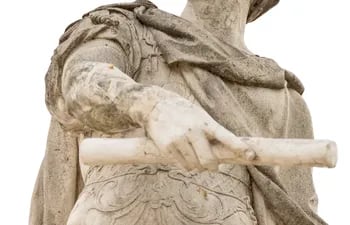 El emperador romano Julio César y los idus de marzo