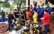 En total fueron donadas seis motobombas por la Municipalidad de Capiatá a varias instituciones que se dedican a brindar atención a los ciudadanos capiateños.
