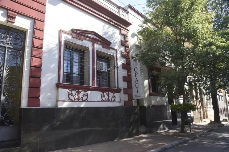 Sede de la Opaci ubicada sobre Mariscal Estigarribia 1080 e/ EE.UU. y Brasil, en Asunción.