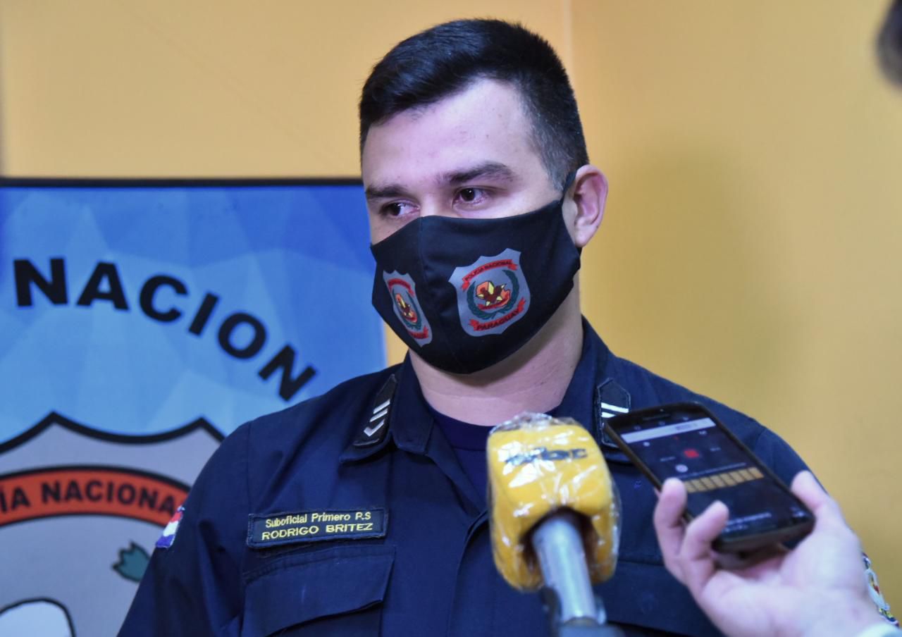 Suboficial primero Rodrigo Brítez, de la comisaría 2a. Central.