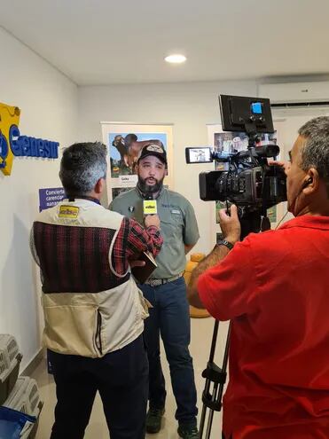 Sebastián Isaza, del Centro Genético Reprovet de Colombia hablando con ABC Rural de Paraguay.